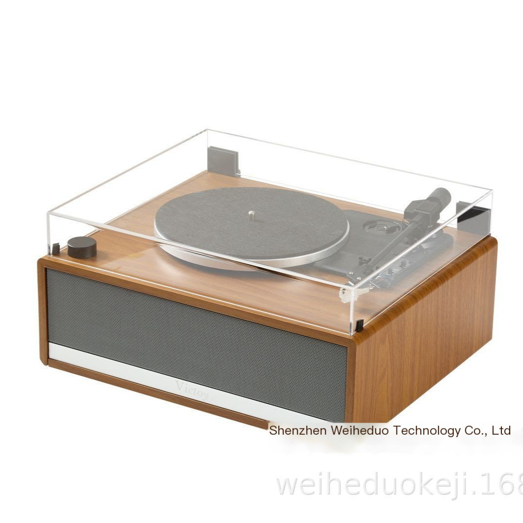 Retro Vinyl Record Player with Bluetooth and USB插卡