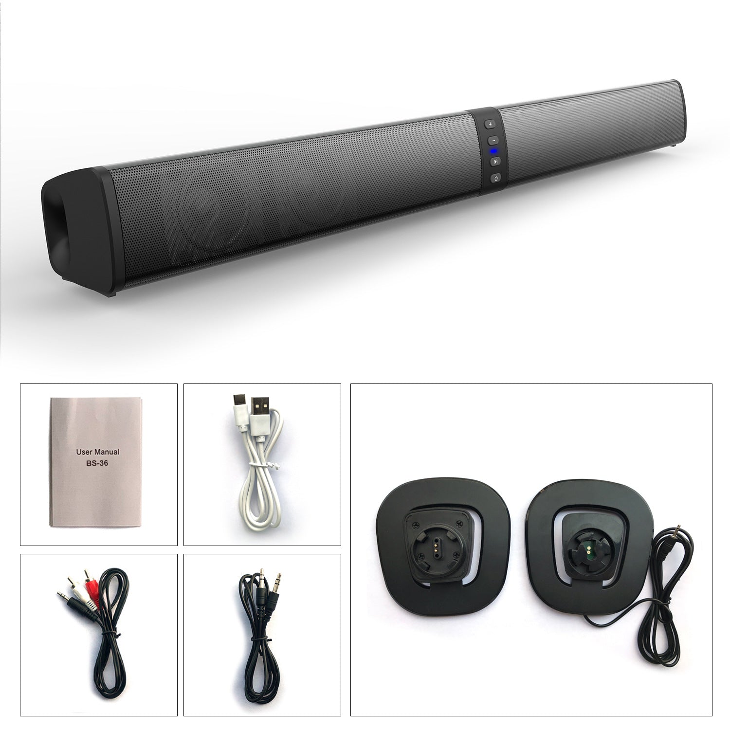 Creative Detachable Bluetooth Speaker for TV and Audio