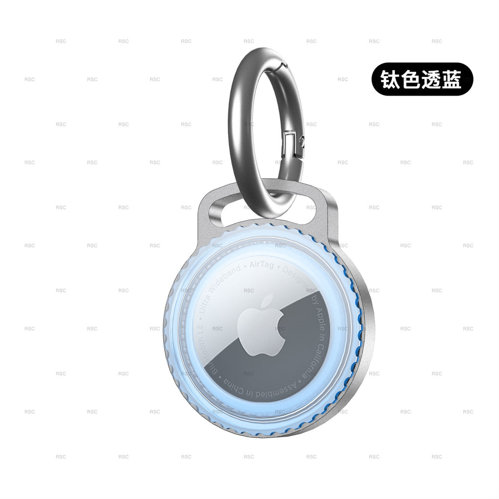 AirTag Metal Protective Case with Keychain and Waterproof