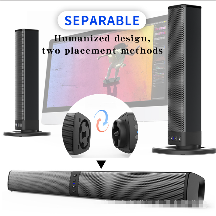Creative Detachable Bluetooth Speaker for TV and Audio
